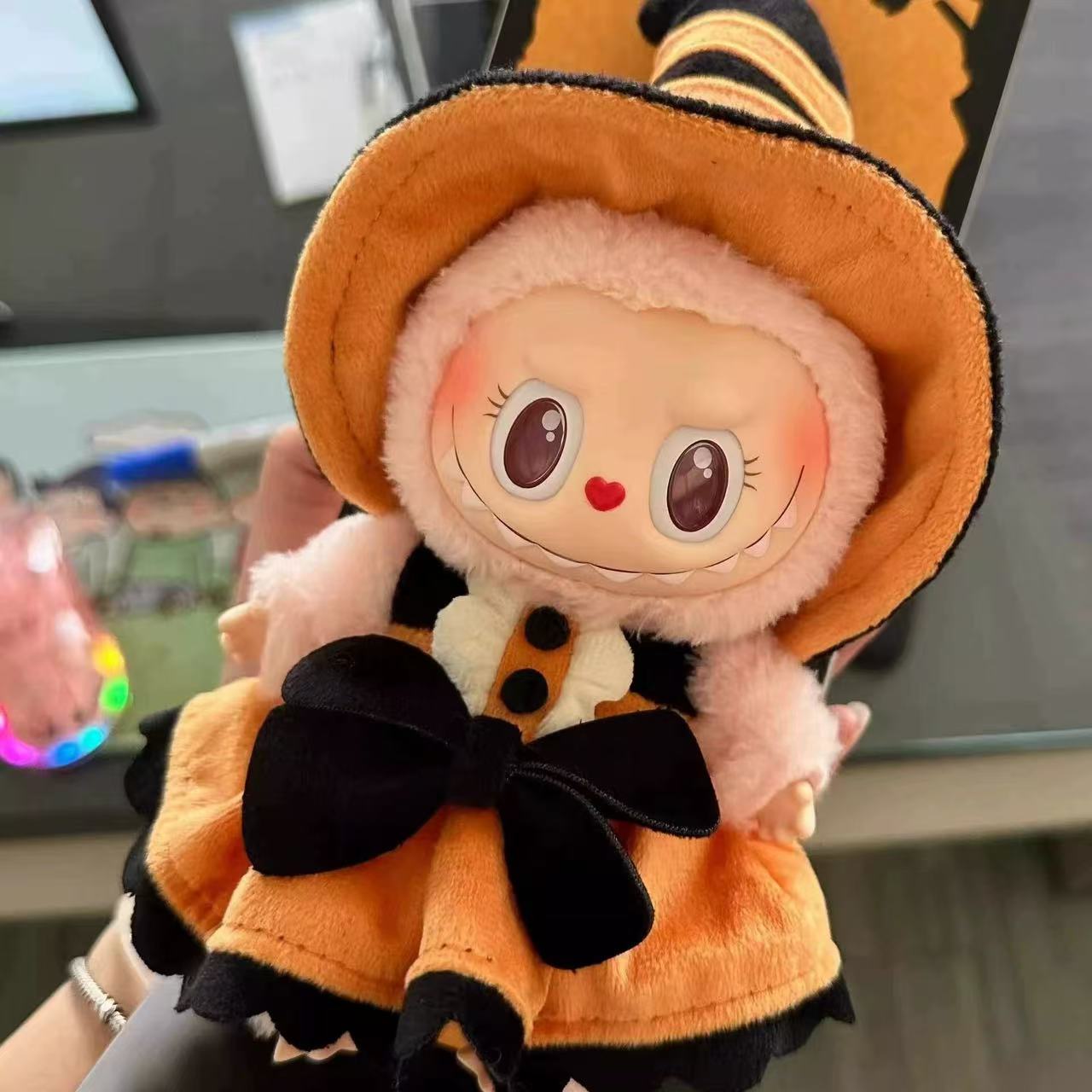 POP MART MOKOKO  Happy Halloween Party Series-Magic of Pumpkin Vinyl Plush Doll Pendant Action Figure